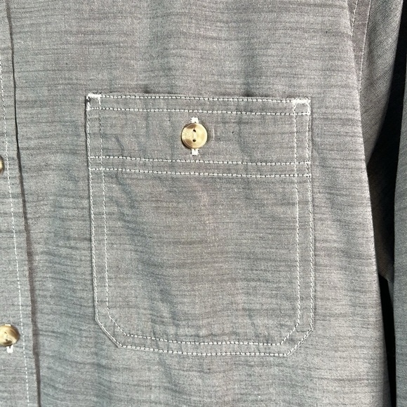 THE NORTH FACE Men’s Montgomery Long Sleeve Shirt High Rise Grey Button Up XL - Picture 5 of 16